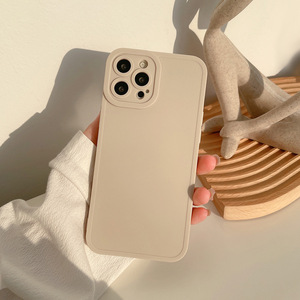 <span class=keywords><strong>Fundas</strong></span> de teléfono de silicona sólida al por mayor accesorio colorido con lente y protección de pantalla para iPhone 16 15 14 Pro Max - Product Image 6