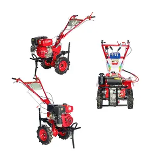 5.5HP 7HP mini garden rotary tiller and cultivator gasoline or diesel horse power engine