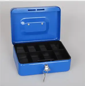 Zhenzhi Besar Uang Koin Portabel Mini Kotak Uang dengan Kunci Kotak Segel