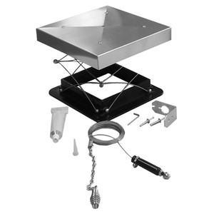 Kit d'amortisseur de cheminée à économie d'énergie Lock-Top, amortisseur de cheminée à montage supérieur pour contrôle du tirage, économie de chaleur et ventilation - Product Image 3
