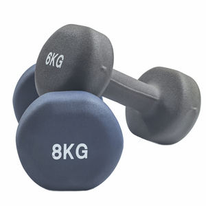 High Quality Adjustable 10kg Iron Dumbbells Non-Slip Neoprene <strong>Hand</strong> Grip Custom Logo For Weightlifting And Exercise - Product Image 4