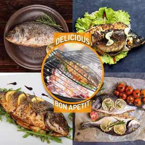 Cuchillo de caza y pescado para exteriores con alambre para barbacoa, herramienta de cocina con mango de hierro recubierto de plástico, uso de alimentos - Product Image 4