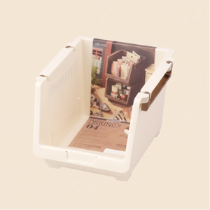 Organizer per cucina bianco profondo a 2 livelli Inomata - Product Image 1