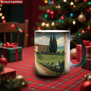 Frosted <b>Ceramic</b> Mug 11oz Black Heat Sensitive Office Daily <b>Cup</b> - Product Image 2