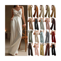 Nouvelle Arrivée 2026 – Pantalon de Costume Formel Taille Haute Ample Extensible Anti-Plis Lavé pour Femme, Idéal pour le Bureau et le Travail
