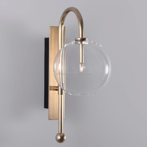 Lampe à boule en <span class=keywords><strong>verre</strong></span> transparent, accessoire pour décoration de maison, 200mm/250mm/300mm/350mm - Product Image 4