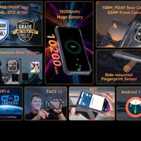 Cubot King Kong X Pro, Teléfono Inteligente Robusto 5G LTE Octa Core, 12+256GB, Android 14, NFC Global, CDMA Francés, Pantalla de 6.72 Pulgadas y 144HZ