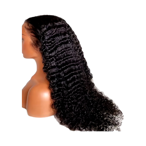 Perruque en cheveux humains ondulés profonds vietnamiens, dentelle HD, pré-épilée, vente en gros, longueur et densité personnalisées, service OEM - Product Image 1