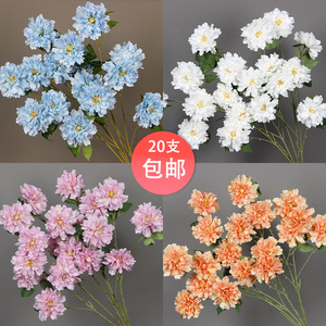 ดอกโบตั๋นประดิษฐ์ 20 ชิ้น พลาสติก สำหรับตกแต่งเพดานงานแต่งงาน สีแดง สีชมพูแชมเปญ สีแดงกุหลาบ ของตกแต่งบ้าน - Product Image 2