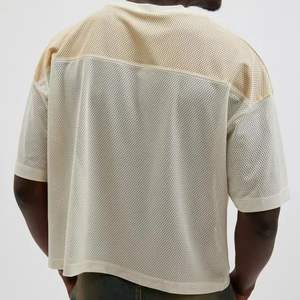 Boxy Fit Drop Shoulder Graphic Vintage Sublimación Malla personalizada Poliéster Hockey sobre hielo Jersey American Retro Soccer Jersey - Product Image 6