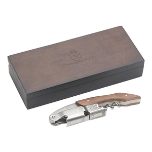 Sacacorchos de Vino Tinto de Alta Gama con Palanca, Abridor de Botellas de Cerveza de Acero Inoxidable y Madera de Nogal, Duradero para Uso en Exteriores con Logotipo Personalizado - Product Image 6