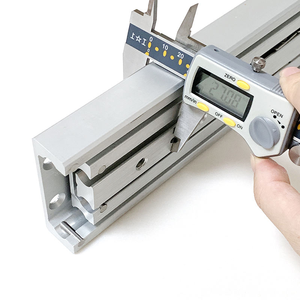 HVPAL 헤비 듀티 슬라이드 300kg 하중 80mm 와이드 알루미늄 합금 볼 베어링 슬라이드 산업용 캐비닛 용 전체 확장 슬라이드 레일 - Product Image 2