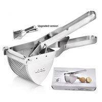 Groothandel zware roestvrijstalen handmatige aardappelstamper sapcentrifuge pers fruitpers rijstpers voor citroen groentesalade kleurenverpakking