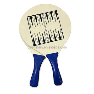 Logo personnalisé en bois jeu d'échecs extérieur raquettes de Tennis de plage imprimé promotionnel personnalisé Salecheckerboard jeu d'échecs - Product Image 3