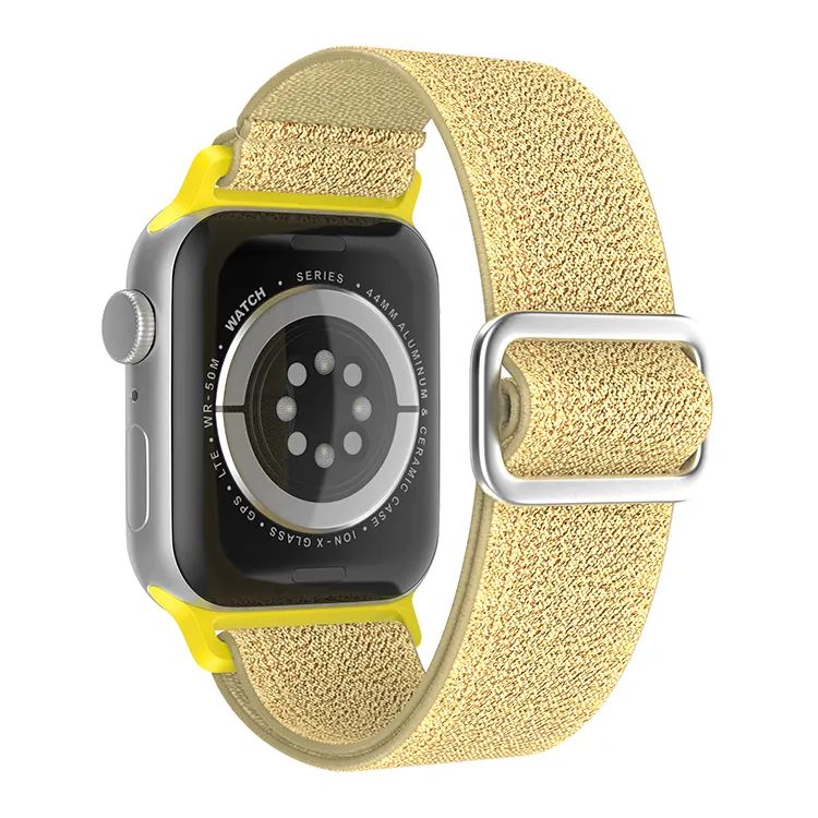 Nouveautés Bracelets de montre intelligents extensibles en nylon pailleté pour bracelets de la série Apple Watch Bandes en nylon