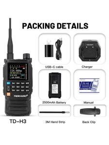 TD-H3 Plus TIDRADIO 2026 New Walkie Talkie Air Band Long Range Outdoor Handheld Two Way Radio L839 - Product Image 5