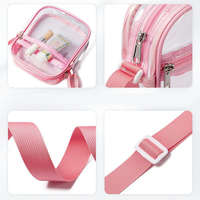 Mini sac à bandoulière en PVC transparent Kawaii pour filles
