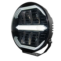 Feux de conduite auxiliaires LED 240W 9 pouces blancs et ambre ou RGB dynamiques, feux de position pour camions et voitures, accessoires pour VOLVO Scania Man DAF