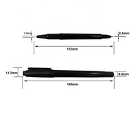 En gros encre De Recharge Stylo marqueur En Plastique Noir Tube Double Plume Double Pointe Stylo Marqueur Vide