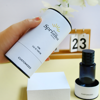 Impression personnalisée Huiles essentielles cosmétiques de luxe pour les soins de la peau Eyeliner Boîte d'emballage en tube de papier rond en carton