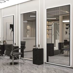 Syf S Hair Salon <b>Mirror</b> Stylish and Trendy with LED Single-sided Illumination <b>Wall</b>-mounted and Smart - Product Image 4