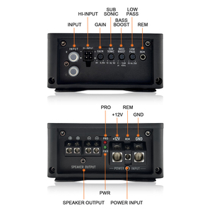 Amplificateur de <span class=keywords><strong>voiture</strong></span> monocanal haute puissance AudioWinner A1000.1D avec DSP intégré, super compact, monobloc, amplificateur de basses, crossovers, égaliseurs - Product Image 3
