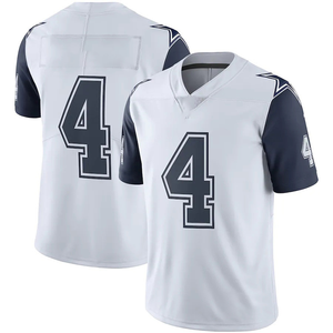 Personalizar alta calidad Unisex 32 todos los equipos Jerseys Retro de talla grande americano para camisas nombre Número 3D bordado pantalla de seda - Product Image 6