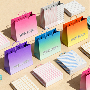 Çevre dostu kullanımlık hediye ambalaj toptan Kraft teşekkür ederim çanta perakende ve olaylar için marka promosyon çanta HONPAK - Product Image 1