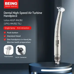 Pieza de mano dental BEING, micromotor, turbina Dental, pieza de mano quirúrgica de alta velocidad con luz LED para dentistas