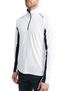 Printemps et automne Golf T-shirts de randonnée respirants à manches longues pour hommes et femmes Sports de plein air avec col montant à demi-zip - Product Image 3