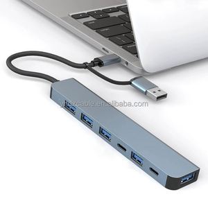 Multifunctional <b>Hub</b> 7 in 1 Docking Station USB 3.0 High-speed Transmission 2 to 7 <b>Hub</b> Docking Station USB 2.0 - Product Image 6