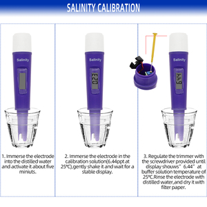 SA-387 S Étanche Stylo-type Salinité compteur Numérique <span class=keywords><strong>Salinometer</strong></span> 0 ~ 19.99 ppt Température Testeur pour L'eau Salée - Product Image 3