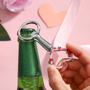 Ouvre-bouteilles en forme de cœur pour les invités, cadeaux et souvenirs de mariage décoratifs, outil d'ouverture de bouteilles portable - Product Image 3