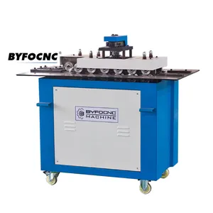 BYFO galvanis sheet duct pittsburgh lock mesin hvac duct lock forming machine pittsburgh lock forming machine