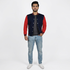 OEM Custom Wool Varisty Jacket Custom Embroidery logo Letterman Varsity Baseball Jacket for <b>Men</b> - Product Image 1