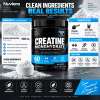 OEM Private Label Micronized Creatine Monohydrate Poeder voor Volwassenen 300g 60 Porties Spierkracht en Herstel Ondersteuning