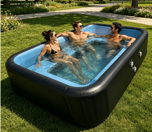 Piscine hors sol gonflable de haute qualité en Drop Stitch, idéale pour adultes, pour la remise en forme en extérieur et la récupération par bain de glace - Offre Spéciale - Product Image 1