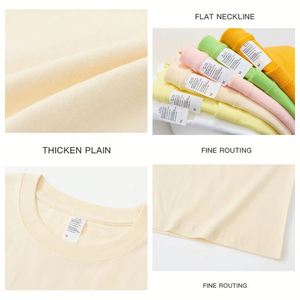 เสื้อยืดคอตตอนคุณภาพสูง 240gsm สำหรับผู้ชาย เสื้อยืดโอเวอร์ไซส์เนื้อหนา พิมพ์ลายได้ตามต้องการ เสื้อยืดผู้ชาย - Product Image 3