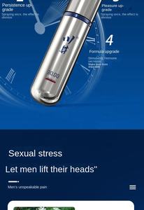 Spray retardateur argenté pour hommes 6 ml, jouet sexuel pour adultes, pompe à <span class=keywords><strong>pénis</strong></span>, masseur pour une <span class=keywords><strong>taille</strong></span> plus importante, sans effets secondaires, non étanche - Product Image 5