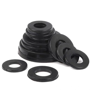 ISO tiêu chuẩn tùy chỉnh Silicone/NBR/SBR/EPDM cao su con dấu máy giặt sản phẩm cao su khác màu đen phẳng cao su vòng máy giặt Gasket - Product Image 5