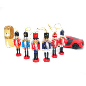 <span class=keywords><strong>Casse</strong></span>-<span class=keywords><strong>noisette</strong></span> en bois peint à la main ornements 12cm décorations d'arbre de noël coloré soldat poupée pendentif suspendu pour décor de vacances - Product Image 6