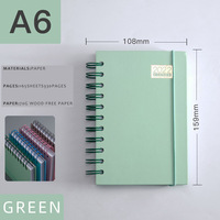 Carnets de notes personnalisés de qualité supérieure, spirales, planificateurs mensuels A5/A6, cahiers Kawaii, cahiers personnalisables, vente en gros pour l'école et le bureau