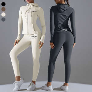 Ensemble de sport et yoga pour femme, grande taille, uni, doux, respirant, taille haute, pour fitness, gym, entraînement et tenue décontractée - Product Image 1