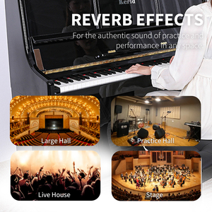 Piano acústico vertical <span class=keywords><strong>Kerid</strong></span>, 88 teclas, martillo pesado, Piano vertical eléctrico Digital profesional para principiantes para uso doméstico - Product Image 4