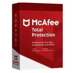 Activation en ligne McAfee Total Protection Digital Key 1 an 10 équipement Global-Abonnement au logiciel Antivirus par envoi par e-mail