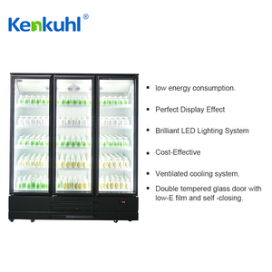 Kenkuhl 1200L Ba cửa siêu thị hiển thị Showcase tủ lạnh thẳng đứng mát - Product Image 6
