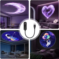 Mini projecteur de ciel étoilé portable USB pour projection Lune et Terre, veilleuse de plafond, projecteur de galaxie pour chambre à coucher