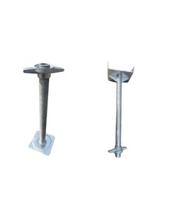 Base de vérin à vis en U galvanisée en acier Q235, pivotante et réglable, de style moderne, pour échafaudage - Product Image 2