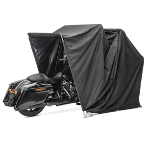 Tenda per Moto Resistente Impermeabile da Esterno con Serratura in Tessuto Oxford 600D, Garage, Riparo, Copertura Auto, Protezione UV 100%, Antiruggine - Product Image 1
