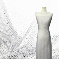 Jupe en dentelle brodée tendance, accessoires de mode, magnifiques strass, tissu en tulle 100 % polyester, robe de mariée